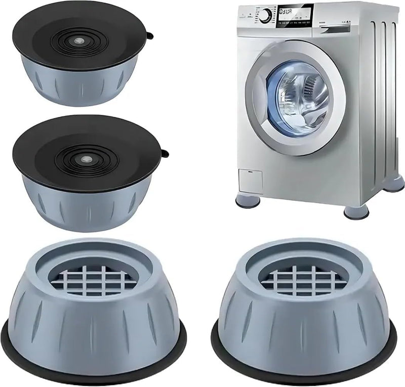V SHOP 4pcs Anti Vibration Pads for Washer Dryer Shock and Noise Cancellation, Washing Machine Stand to Prevent Shifting, Shaking Walking for Home