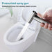 Handheld Bidet Sprayer Toilet Sprayer Stainless Steel Brushed Bathroom Shower