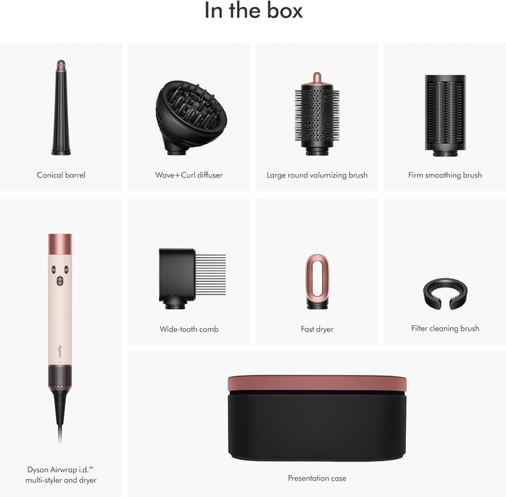 Dyson Airwrap i.d.™ Multi-Styler and Dryer Curly+Coily in Ceramic Pink and Rose Gold