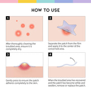 OOTD Star-shaped Hydrocolloid Acne/Pimple patch with 5 Pastel Color/Niacinamide & Ceramide Formula: Hydrocolloid Pimple Patches, Ideal for Blemish Spots (80 Count)