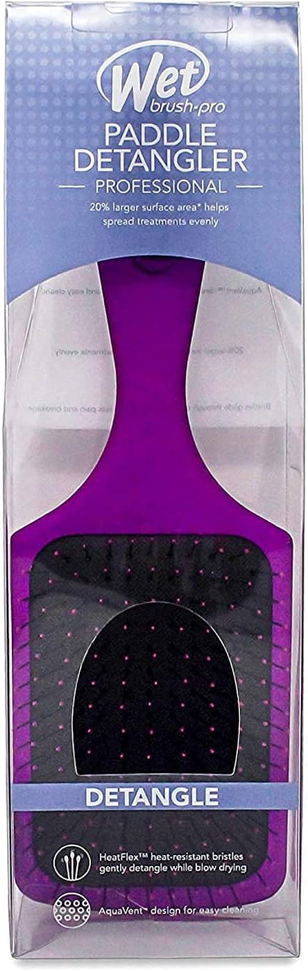 Wet Brush Paddle Detangler BrUSh Black, 1Ea, 1Count, 1 Count (Pack Of 1)