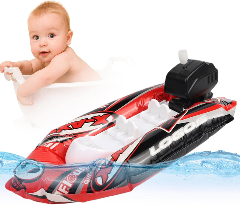 Speedboat Water Toy for Kids,Inflatable Kids Float Ship - Tub Gift for Baby Infant Toddler Child Kid, Bathtub Ship Toy for Bathroom Shower Game Swimming Pool Party
