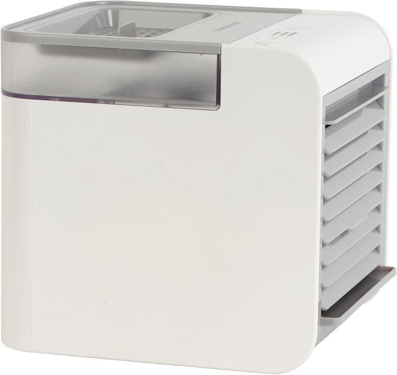 Olsenmark Mini Air Cooler OMF1877 3-in-1 Air Cooler, Humidifier & Purifier USB Rechargeable, 7-Color LED Light, Adjustable Vent, Portable for Home & Office White