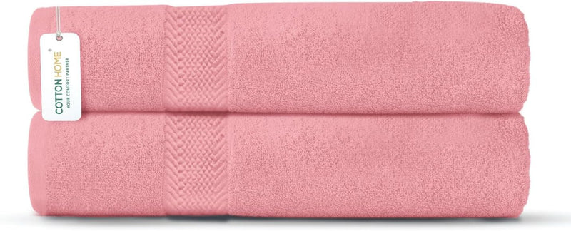 Cotton Home Rest Bath Towel- Set of 2 Sky Blue, Cotton Towel | 70x140cm / 27x55 inch, Luxury Hotel Towel Set Absorbent Durable Lightweight Washable Quick Dry Spa Quality Beach Pool Family Bath Towel.