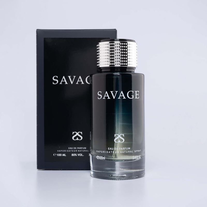 Symphony Perfume SAVAGE Eau De Parfum, 100ml 3.4oz, Sauvage CD, Luxury for Men, Long Lasting, Woody, Aromatic Fresh Masculine, Lavander, Signature Scent