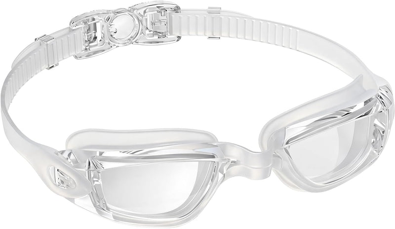 Aegend Swim Goggles, Swimming Goggles No Leaking Adult Men Women Youth, Aqua, UK-02-0016-1 - Clear