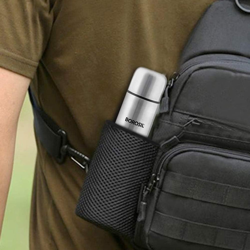 Hydra Thermo Stainless Steel Flask, 350ml, Silver
