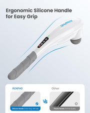 RENPHO Hand Held Deep Tissue Massager for Muscles, Back, Foot, Neck, Shoulder, Leg, Calf Pain Relief-2600mAh Large Capacity Battery Cordless Electric Percussion Full Body Massage with Portable Design - White