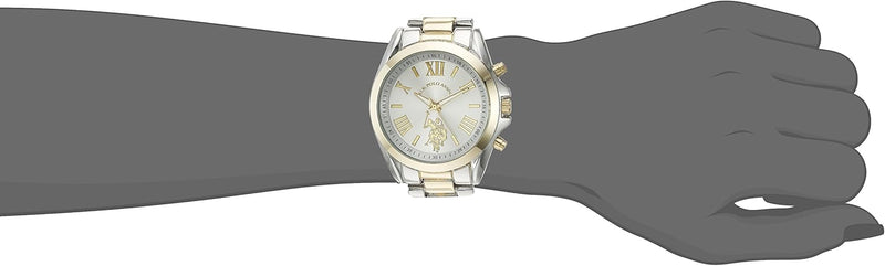 Women's Quartz Watch, Analog Display and Gold Plated Strap USC40117