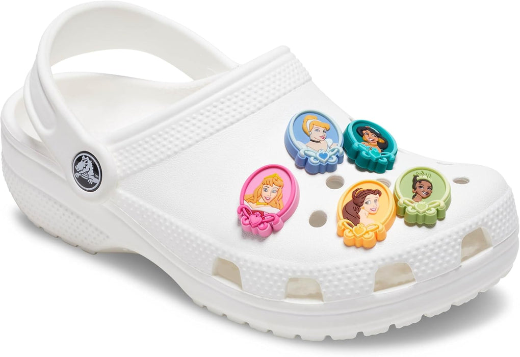 Crocs Unisex Adult Disney Princess Shoe Charms, Pack of 5, Multicoloured, multicoloured, Einheitsgröße