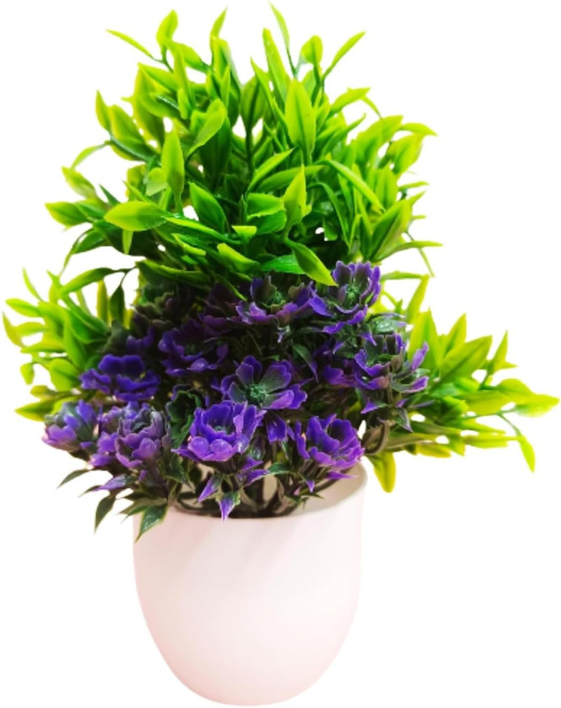 Dekorly Artificial Potted Plants, 8 Pack Artificial Plastic Eucalyptus Plants Small Indoor Potted Houseplants, Small Faux Plants for Home Decor Bathroom Office Farmhouse (Set 0F 8)