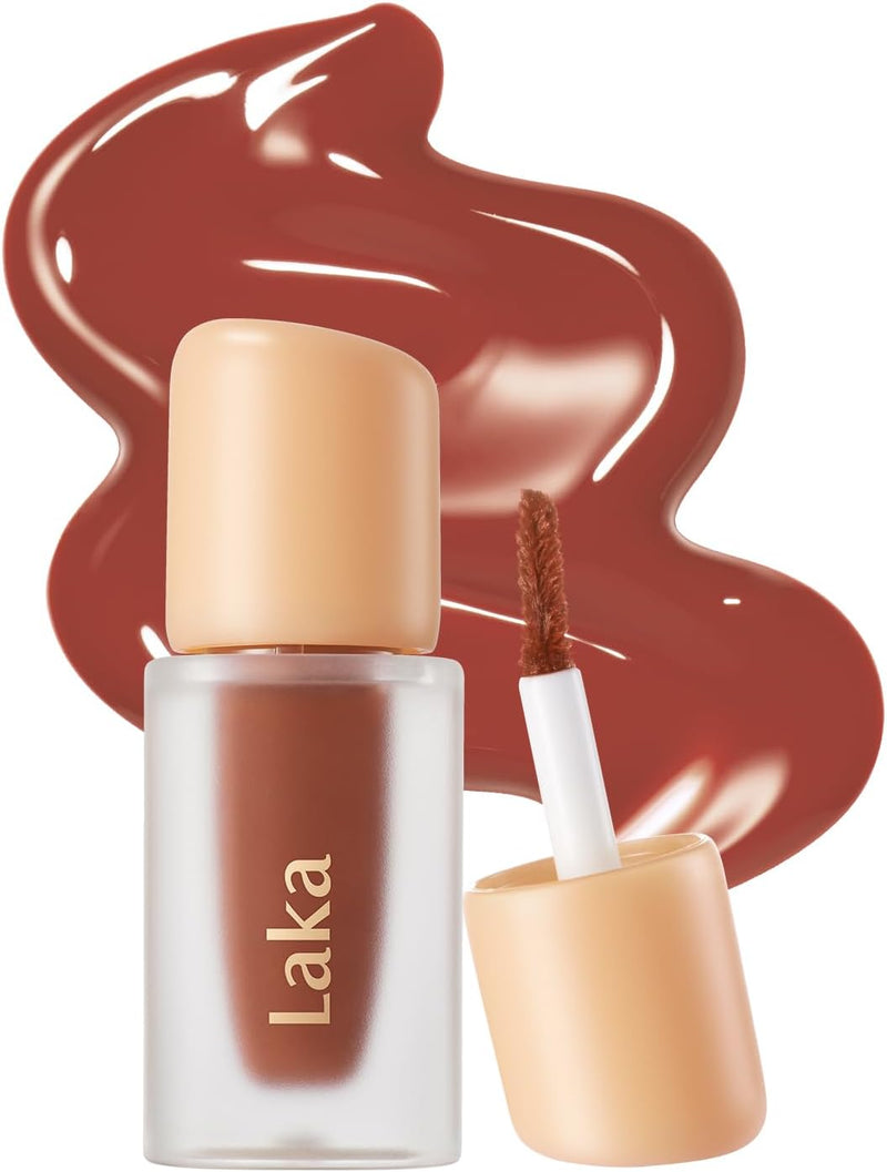 Fruity Glam Lip Tint Mini, 1.9g/0.07oz, Glowing Lip Stain with Wide Color Spectrum, Hydrating & Lightweight Texture, Long-Lasting Bold Stain, Non-Sticky, Vegan, K-Beauty (102 Dewy) - #108 Salty