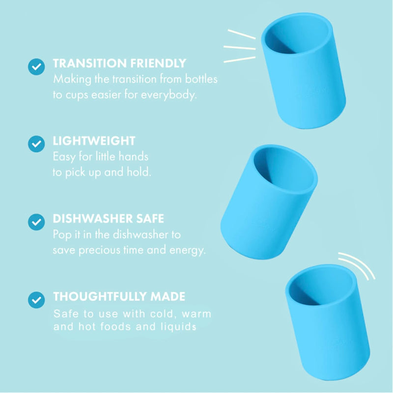 Avanchy Silicone Training Sippy Cup with Straw Lid – Tiny Cup for Babies 6+ Months to Toddlers 1 Year Old – 5 oz Infant Water Cup for Baby Led Weaning, Pink
