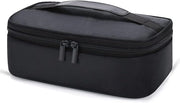 Small Lunch Bag for Men Women Insulated Lunch Box Mini Lunchbox Thermal Lunch Boxes Adult Lunch Pail Petty Food Containers Portable Cooler Bags Reusable Snack Bag Loncheras Para Hombres Black