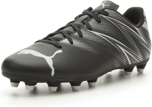 Attacanto Firm Ground/Artificial Ground mens Sneaker - Puma Black-silver Mist