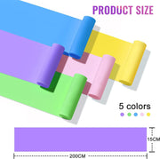 Latex Resistance Exercise Band 5Pcsexercise Bands For Physiotherapy, Strength Training & Fitness Workouts, Pilates, Stretching And Yoga Physical Therapy Fitness