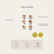 Citron Set of 6 Fruit Cutters - Ballerina