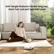 Xiaomi Robot Vacuum H40, 10000Pa powerful suction, LDS Navigation, Smart Mapping, Anti-tangle brush, Auto Dust Emptying, 180min Runtime, Works with Xiaomi Home App, Voice Control