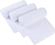 SINLAND Microfiber Face Towels Ultra Soft Facial Washcloths Face Cloth for Bath 12Inch x 12Inch 6 Pack - White 16Inch x 31Inch