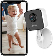 EZVIZ H1C CCTV Camera for Home, 1080p WiFi Security Camera, Baby Monitor Mini Camera with Night Vision, Two Way Talk, Sleep Mode, Sounds Alert, Magnetic Base, Motion Detection, Supports MicroSD Card