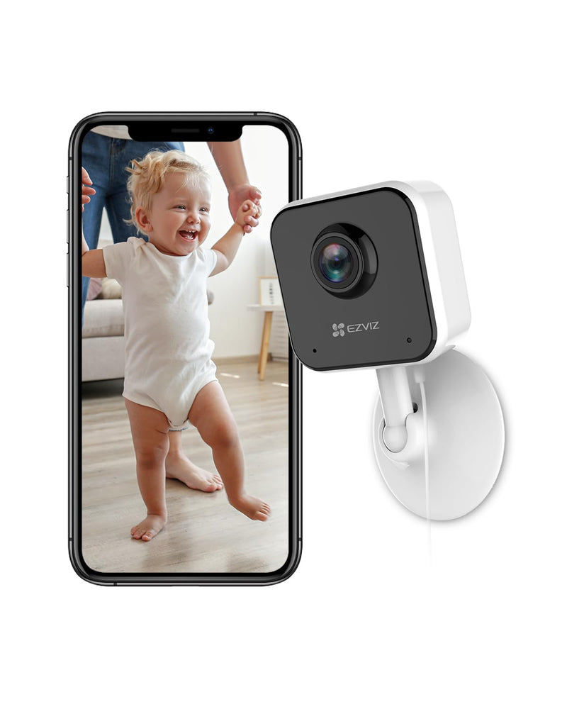 EZVIZ H1C CCTV Camera for Home, 1080p WiFi Security Camera, Baby Monitor Mini Camera with Night Vision, Two Way Talk, Sleep Mode, Sounds Alert, Magnetic Base, Motion Detection, Supports MicroSD Card
