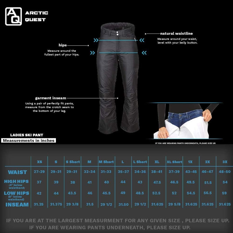 Arctic Quest womens Padded Hiking Pants