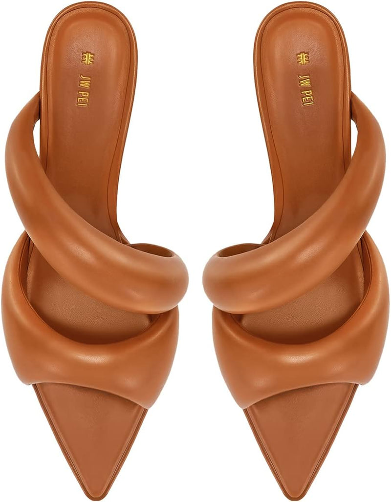 JW PEI Women's Sara Mule Heeled Sandals