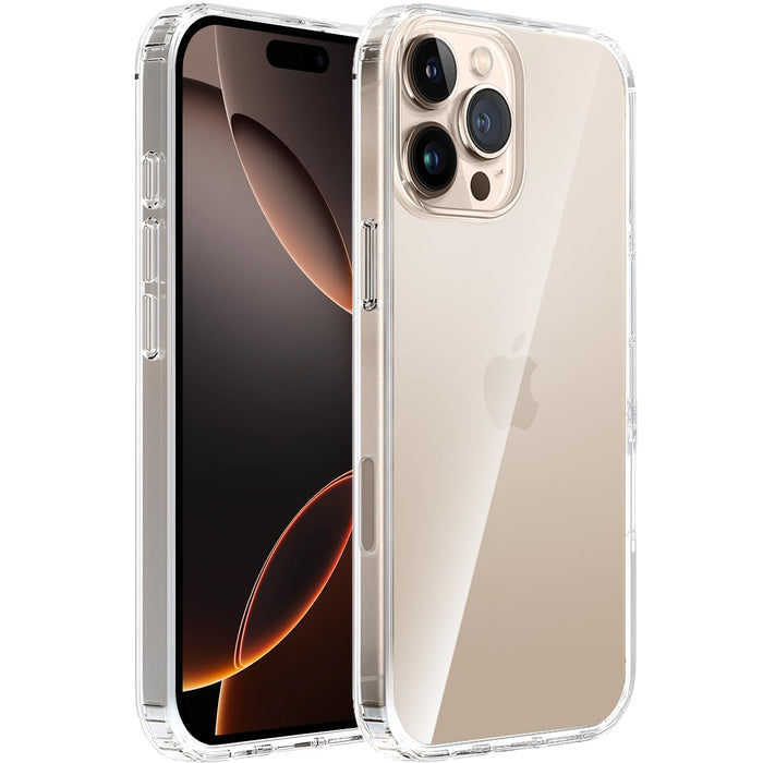 T Tersely Crystal Clear Case for iPhone 16 Pro Max(6.9-Inch), [Anti-Yellowing] Hard Back Slim Shockproof Bumper Anti-Scratch, Suitable for Wireless Charging
