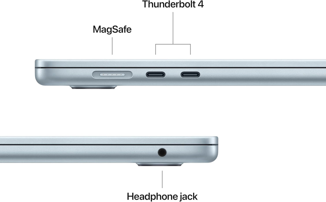 Apple 2025 MacBook Air (15-inch, Apple M4 chip with 10-core CPU and 10-core GPU, 16GB Unified Memory, 256GB) - Sky Blue;Arabic/English