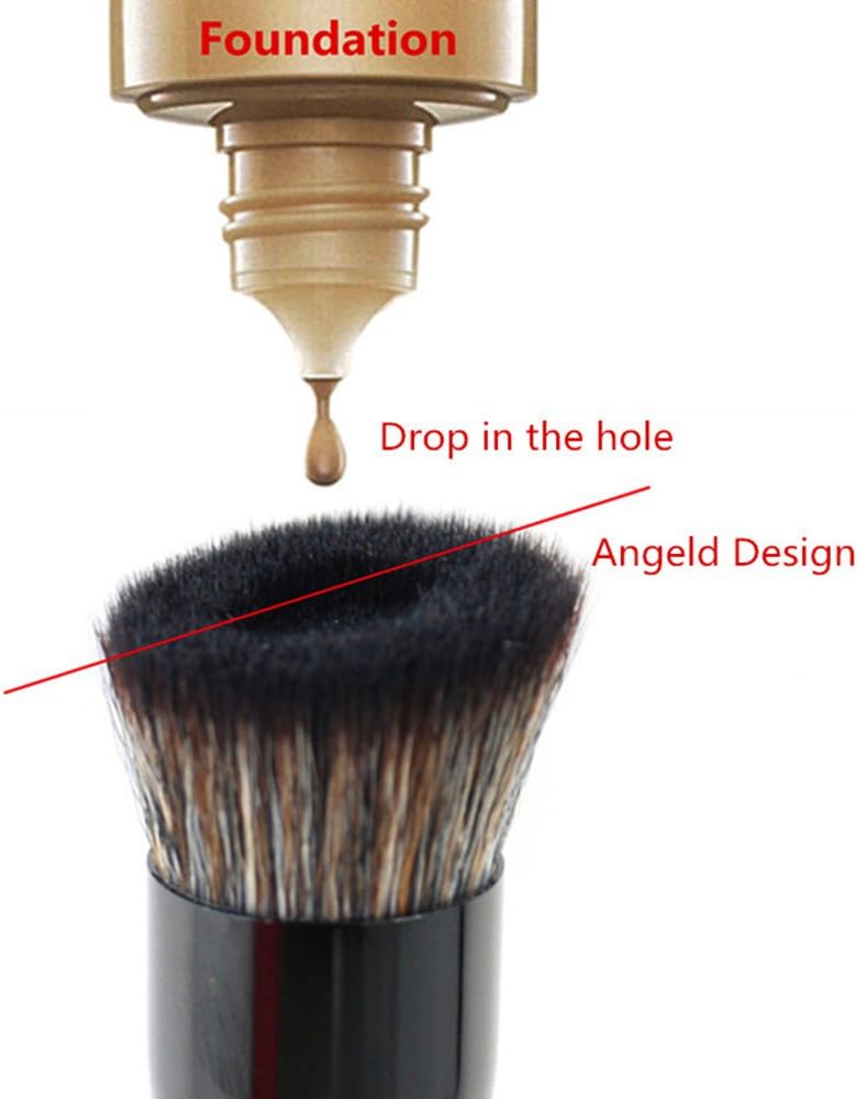 Vela.Yue Liquid Foundation Brush for Natural Flawless Look Angled Perfecting Face Brush