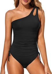 Holipick womens Classic One Piece Swimsuit - Black3