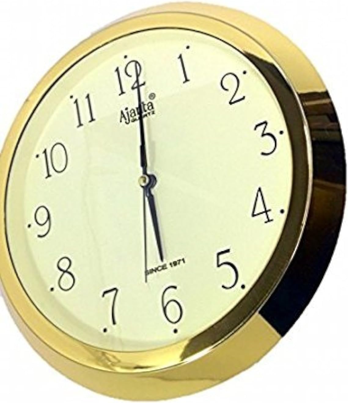 Ajanta Quartz Analog Wall Clock (Golden) 43.5 Cm X 31.4 Cm X 8.3 Cm,Plastic – image 1