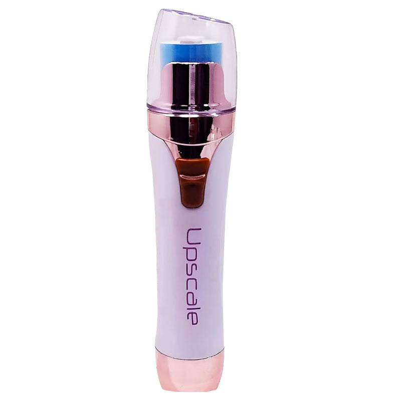 Upscale Nail Buffer, Filer and Polisher( 3 in 1), Electric Manicure Pedicure Tool to easily file and shine Fingernails and Toenails - White
