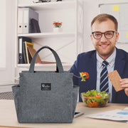 Lunch Bag for Office Picnic Camping School with Side Pockets, Insulated Tiffin Bags Thermal Bento Box for Men Women Kids