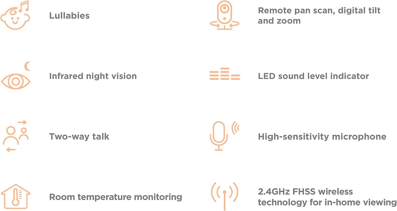 Motorola Nursery VM75 Baby Monitoring Camera - Baby Monitor with 5 Inch Screen Parent Unit - Baby Night Mode Camera