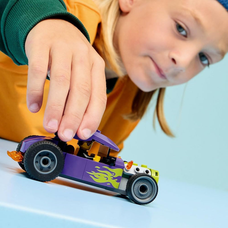 City Hot Rod 60485 Race Car Toy, Driver Minifigure & Folding Roof, Fine Motor Skills Set, Gift for 5+ Year Old Boys & Girls, 81 Pieces