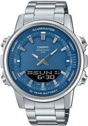 Stainless Steel Band Analog Digital - Blue