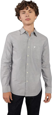 Mens Everyday Oxford Button-Up Shirt modern (pack of 1) - Gray