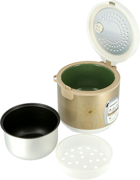 Olsenmark 3 In 1 Electric Rice Cooker, 1.2 Liter Capacity, White