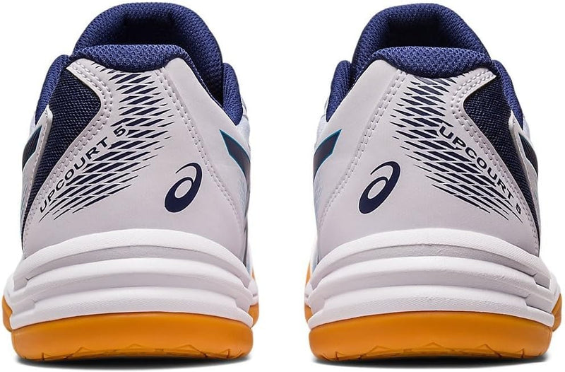 UPCOURT 5, Men's INDOOR SPORT SHOES, PEACOAT/SHOCKING ORANGE, 41.5 EU Narrow