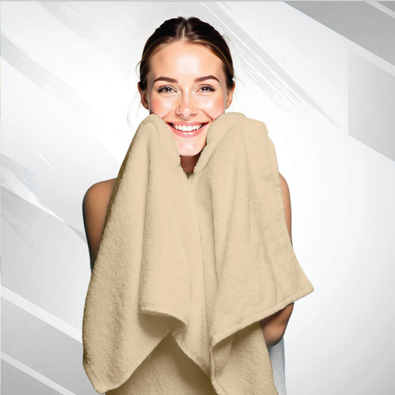 Cotton Home Rest Bath Towel- Set of 2 Sky Blue, Cotton Towel | 70x140cm / 27x55 inch, Luxury Hotel Towel Set Absorbent Durable Lightweight Washable Quick Dry Spa Quality Beach Pool Family Bath Towel.