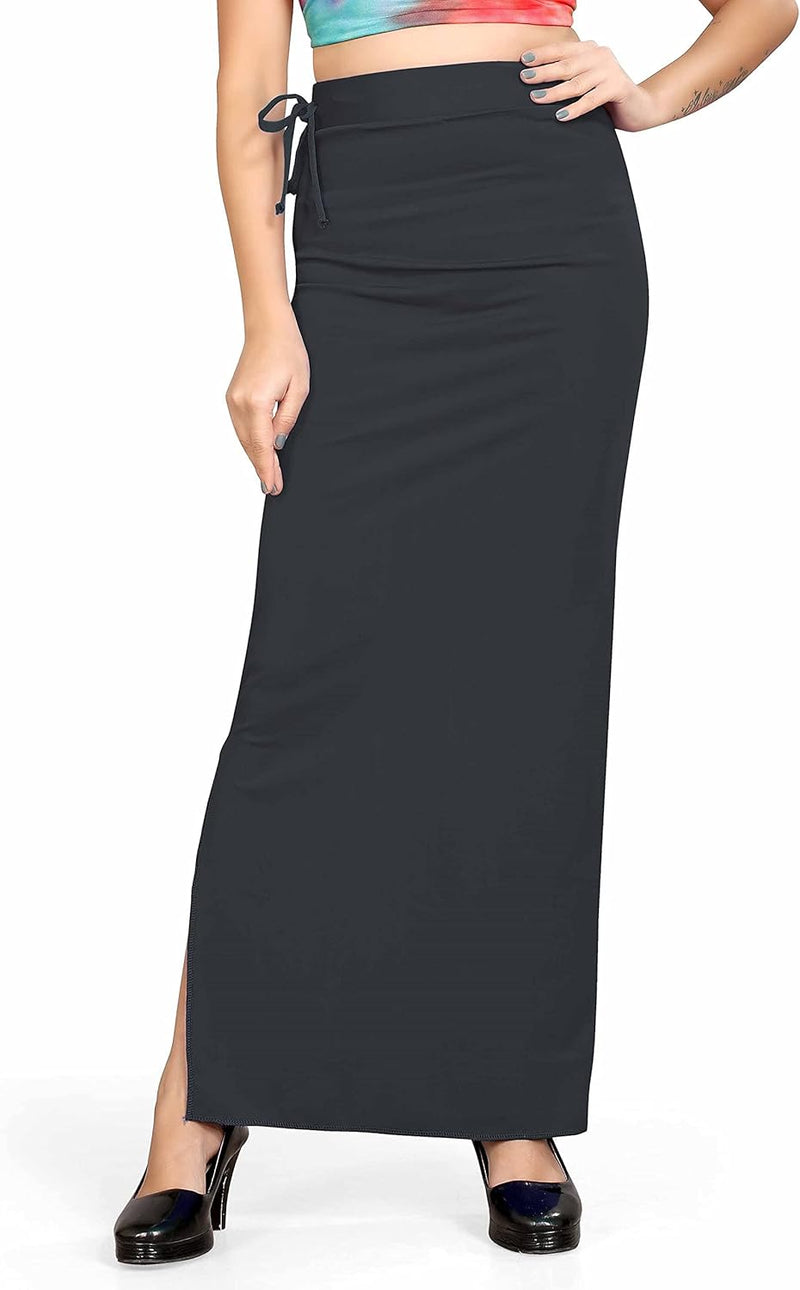 Women Solid Saree Shapewear - Grey