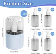 4 in 1 Travel Bottles for Toiletries, 50ml Spray Bottle & Lotion Bottle Kit, Portable