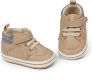 E-FAK Baby Shoes Boys Girls Infant Sneakers Non-Slip Rubber Sole Toddler Crib First Walker Shoes