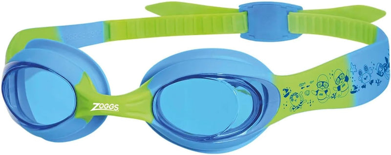 Zoggs Little Twist Swim Goggles Pink PinkTint Blue Anti-Fog UV Protection Lenses Soft-Seal Frame with Easy Adjust Strap Ideal for Aged 06 Learning to Swim 461421-PKPKTBL - Blue/Green/Tint Single