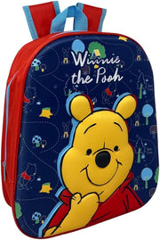 Nursery Backpack, 3D Embossed Images, School Bag, Leisure Bag, Kids Backpack - Winnie The Pooh