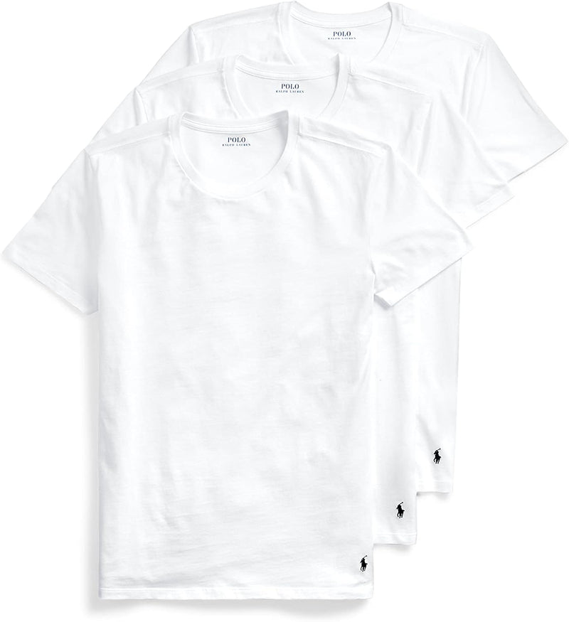 Men's Classic Fit Cotton Crew Tee Big & Tall - White/Cruise Navy