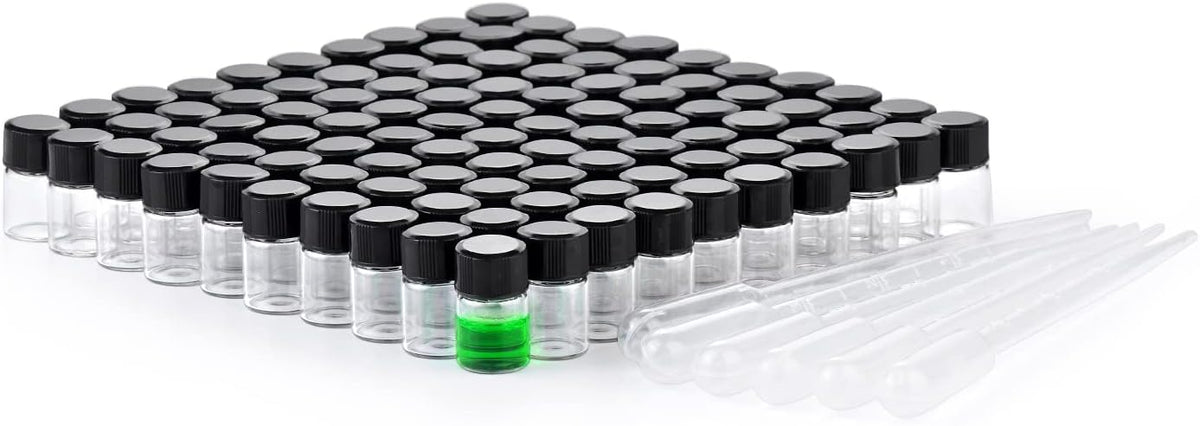 5ml Clear Small Glass Vials 100pcs with Screw Caps(100pcs) – image 11