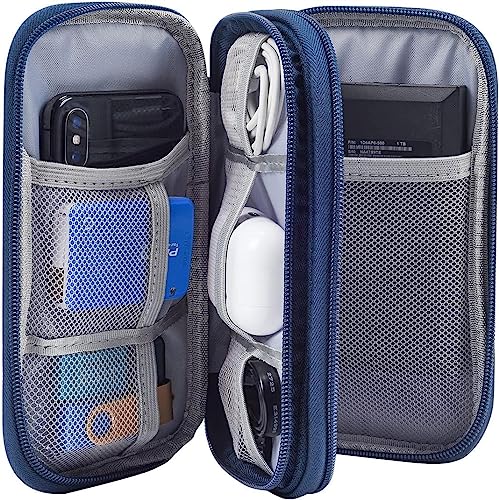 CAOODKDK Portable, Waterproof Electronics Accessories Case and Organizer Bag for Cables, USB Drives and Chargers