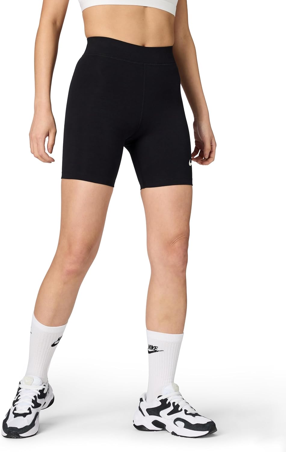 womens W Nsw Nk Clsc Hr 8in Short Shorts – image 1
